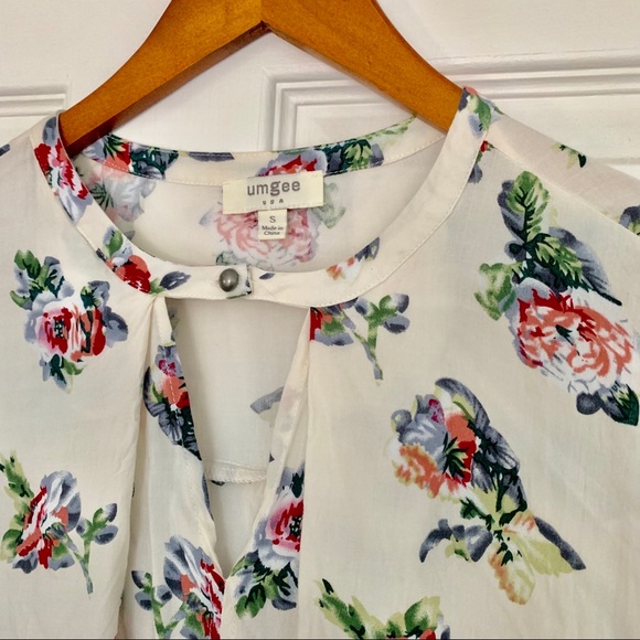 Umgee floral long sleeve tunic - Picture 4 of 5
